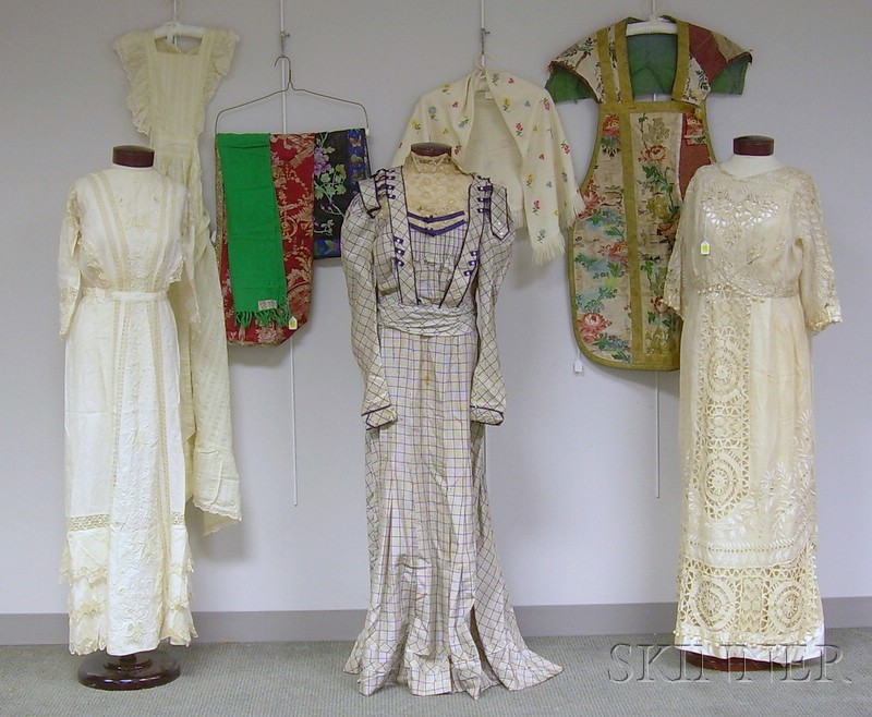 Appraisal: Group of Women's Clothing and Assorted Textiles including an antique