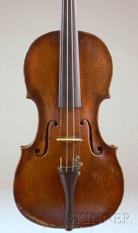 Appraisal: German Violin Possibly Kloz Family c labeled JACOBUS STAINER length