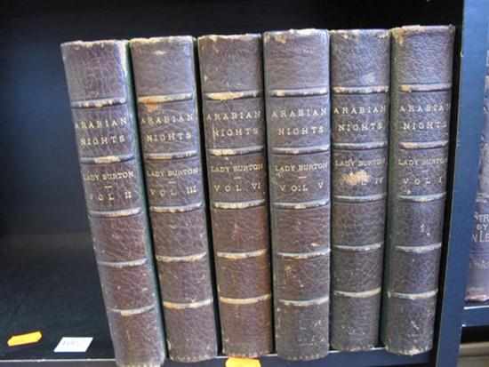 Appraisal: BURTON'S ARABIAN NIGHTS IN SIX VOLUMES