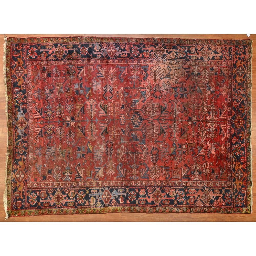 Appraisal: Antique Heriz Rug Persia x First quarter- th century hand-knotted