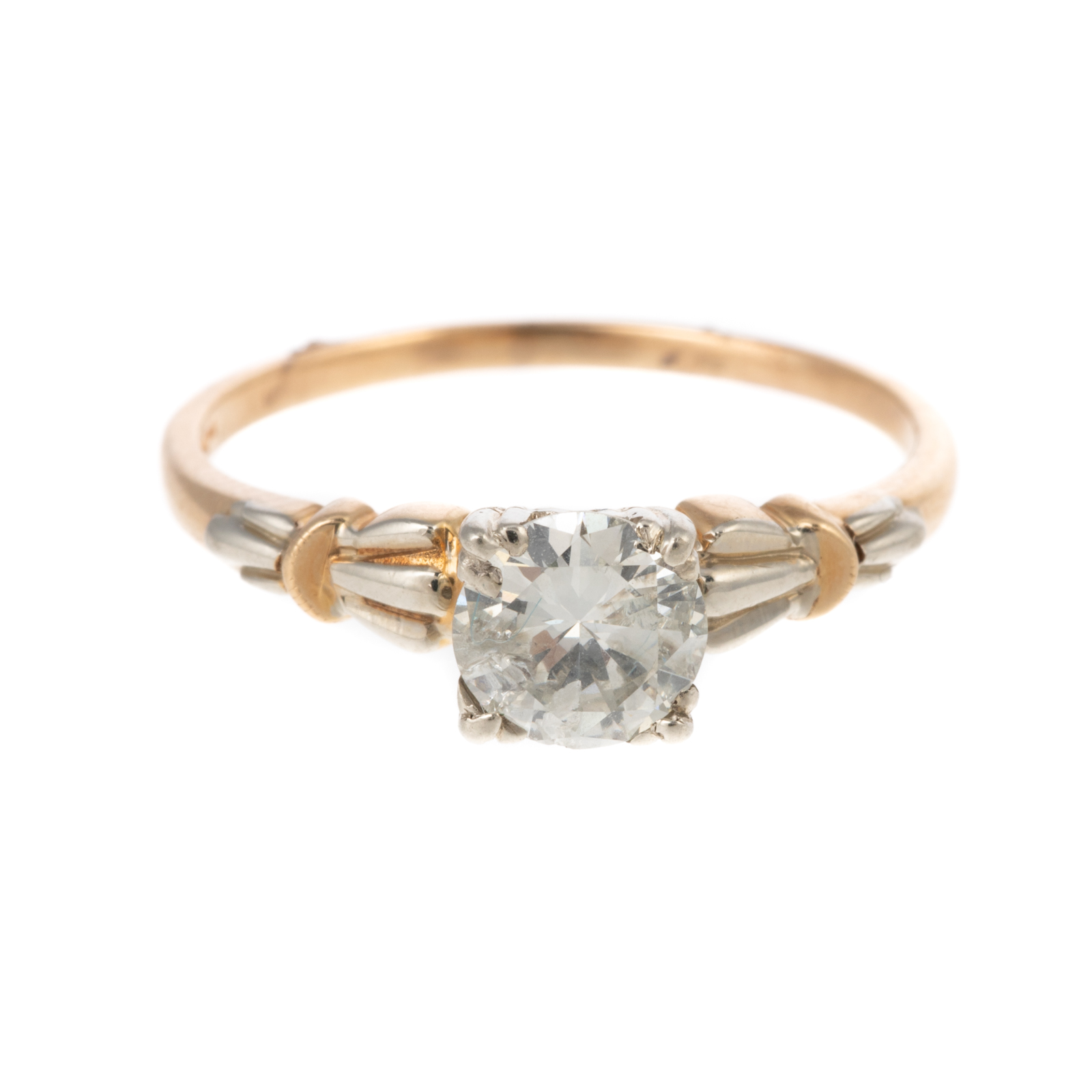 Appraisal: A CT DIAMOND SOLITAIRE RING IN K K yellow and