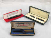 Appraisal: Three fountain pens a Cross fountain pen in original case