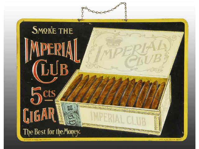 Appraisal: Lot of Cigar Tin Signs Description Circa s Tobacco AdvertisingCondition