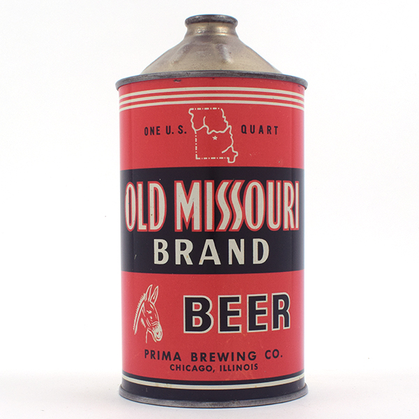 Appraisal: Old Missouri Beer Quart Cone Top - Reference USBC -