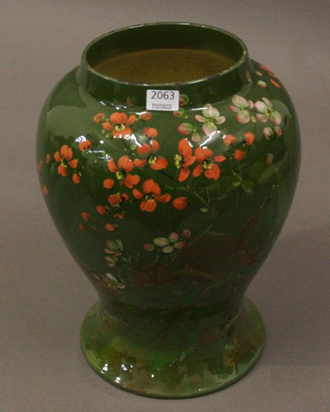 Appraisal: A Royal Doulton baluster form vase by Bentley richly glazed