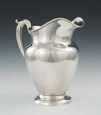 Appraisal: A Sterling Silver Water Pitcher by Gorham dated Bulbous shape