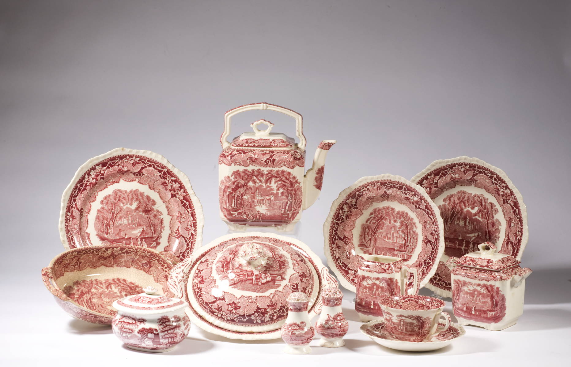 Appraisal: MASON quot S IRONSTONE quot VISTA quot PATTERN PARTIAL DINNER