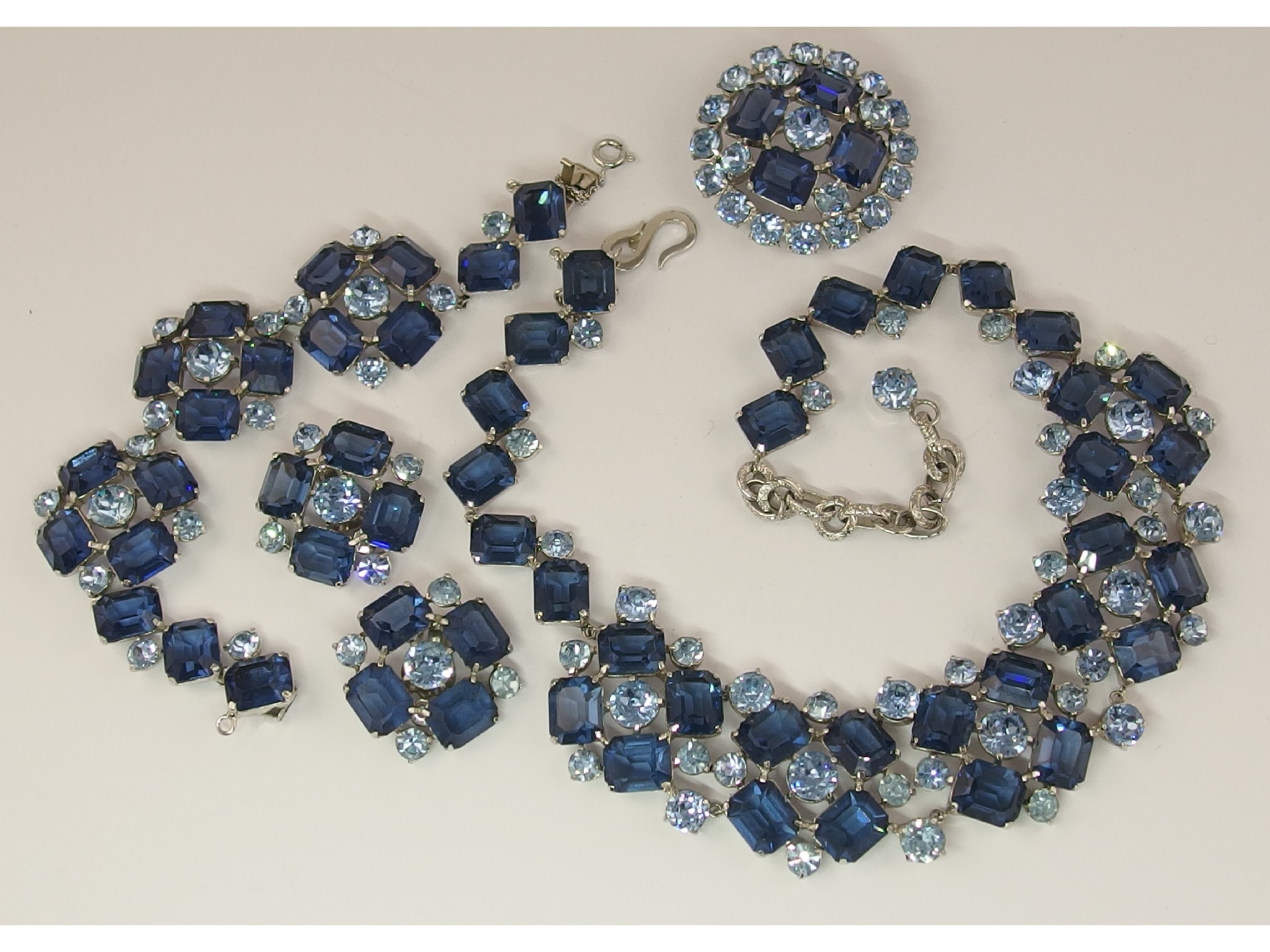 Appraisal: A Christian Dior suite of necklace bracelet earrings and a