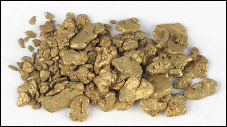 Appraisal: COLLECTION OF KARAT GOLD NUGGETS grams Condition No Specific Condition