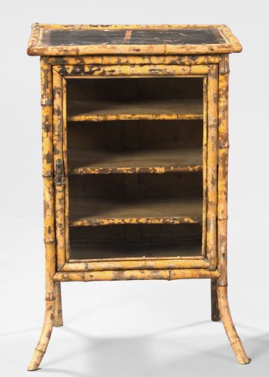 Appraisal: Anglo-Indian Bamboo Cabinet fourth quarter th century the rectangular top