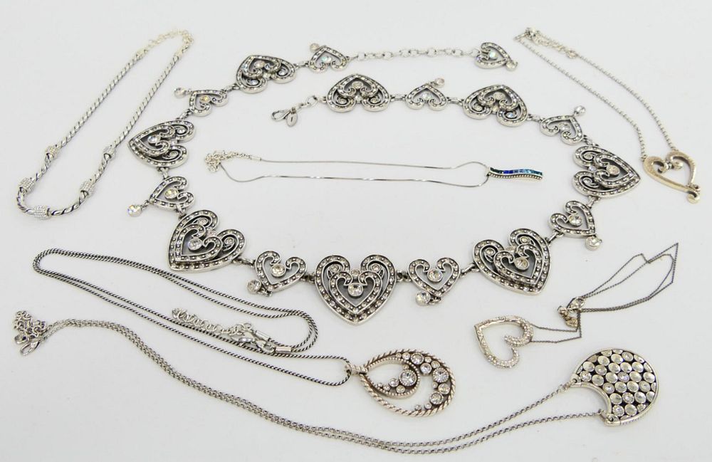 Appraisal: LOT OF BRIGHTON JEWELRY NECKLACES BELT A lot of Brighton