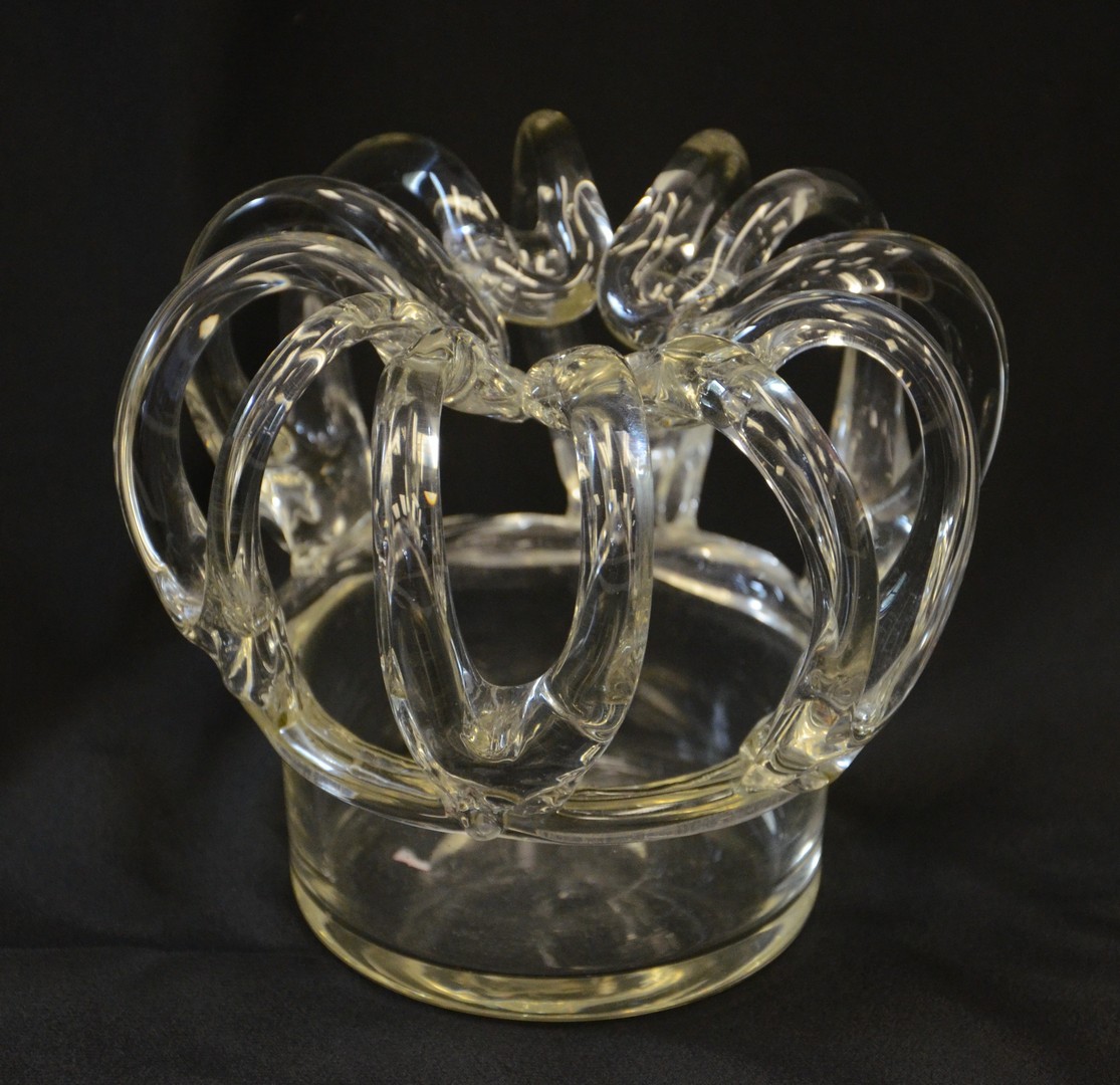 Appraisal: Clear glass brides bank c dia x h RCA LLC