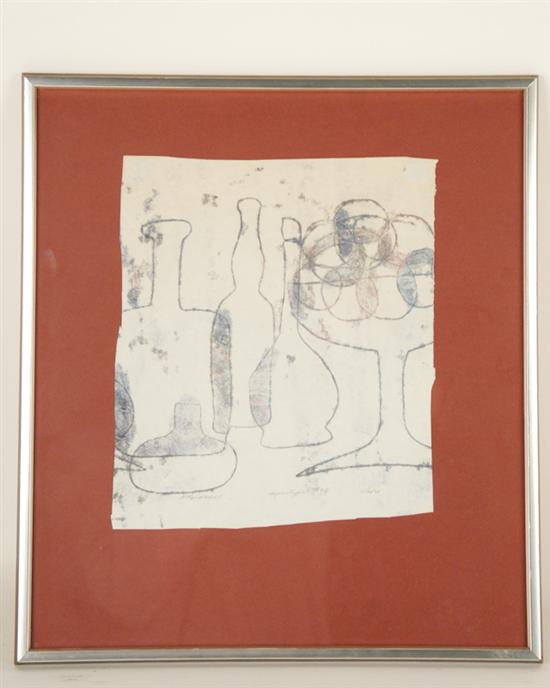 Appraisal: Mark Faverman Monotype Monotype print Signed titled and dated Framed