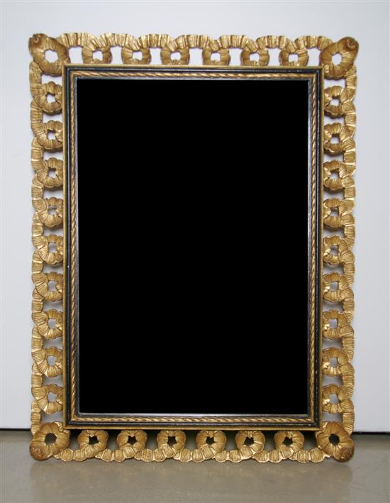 Appraisal: A Giltwood Mirror Height x width inches