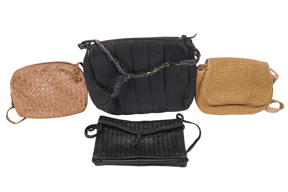 Appraisal: FOUR BOTTEGA VENETA HANDBAGStwo intracciato two woven together with an