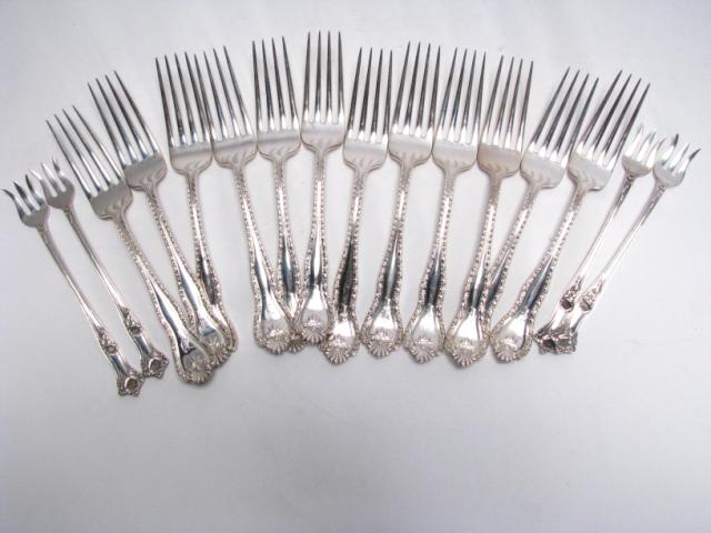 Appraisal: Set of Hamilton and Diesinger sterling dinner forks set of