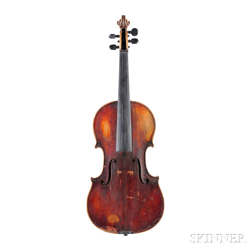 Appraisal: American Violin Jerome B Squier Boston Massachusetts bearing the maker's