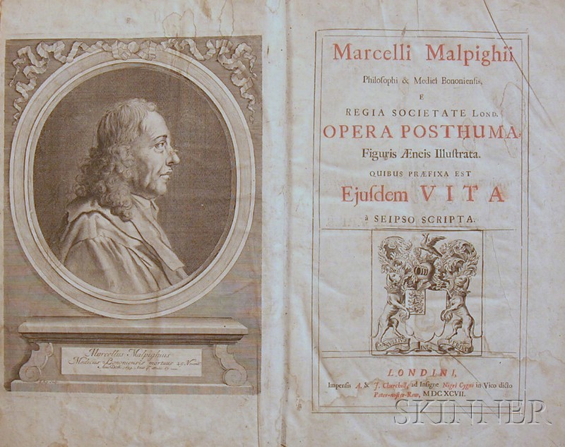 Appraisal: Malpighi Marcello - Opera posthuma London A J Churchill with