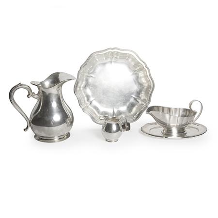 Appraisal: Group of Eight German Silver Table Articles Estimate -