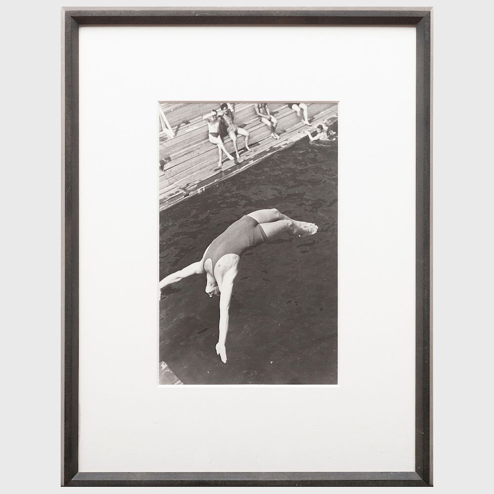 Appraisal: Alexander Rodchenko - Dive Gelatin silver print printed in the