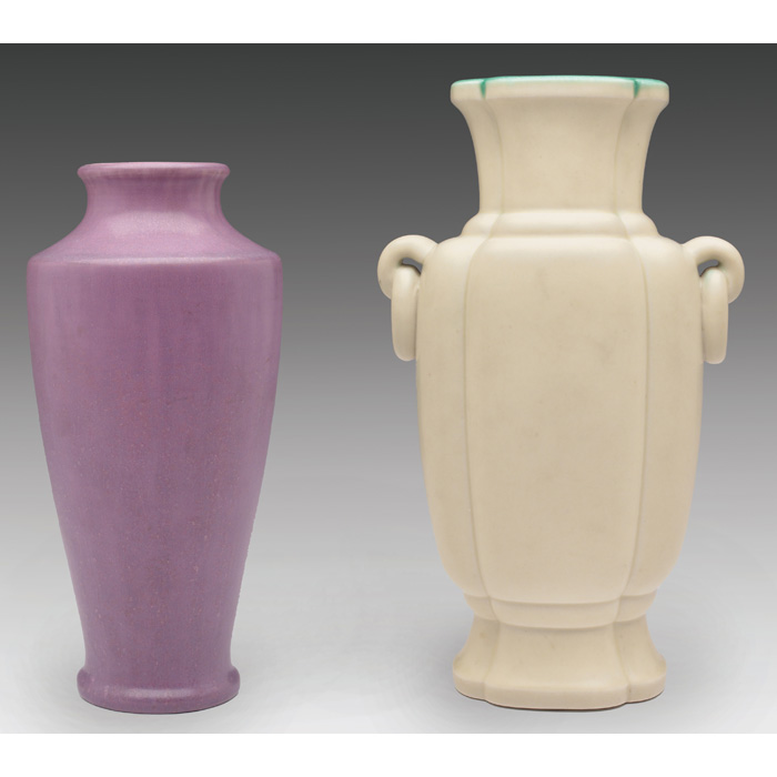 Appraisal: Rookwood vase shouldered shape under a purple matte glaze w