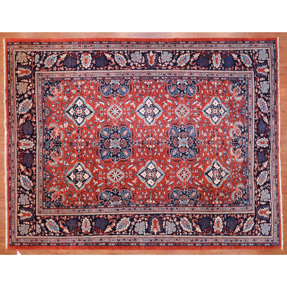 Appraisal: Mahal Rug Persia x Fourth quarter- th century hand-knotted wool