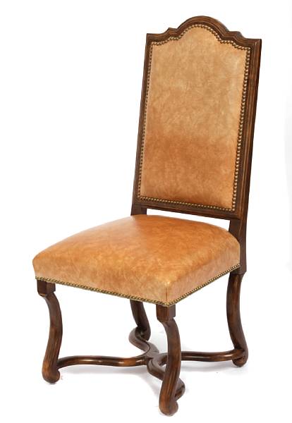 Appraisal: A set of twelve Spanish Baroque style dining chairs comprising