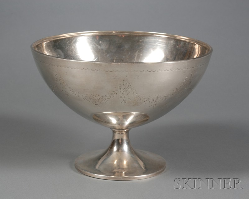 Appraisal: Frank W Smith Sterling Classical Revival Footed Fruit Bowl early