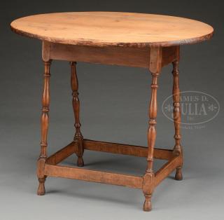 Appraisal: FINE WILLIAM AND MARY MAPLE AND PINE TAVERN TABLE FINE