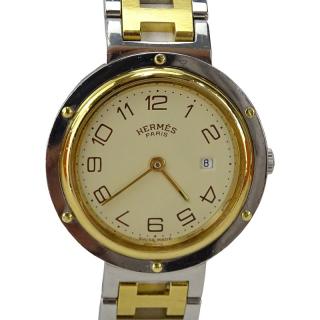 Appraisal: Hermes Clipper Two Tone Watch With Box And Papers Gold