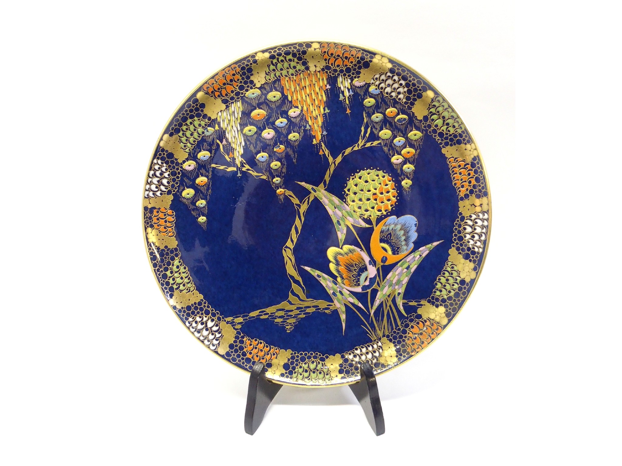 Appraisal: Carlton Ware Devil's Copse blue charger