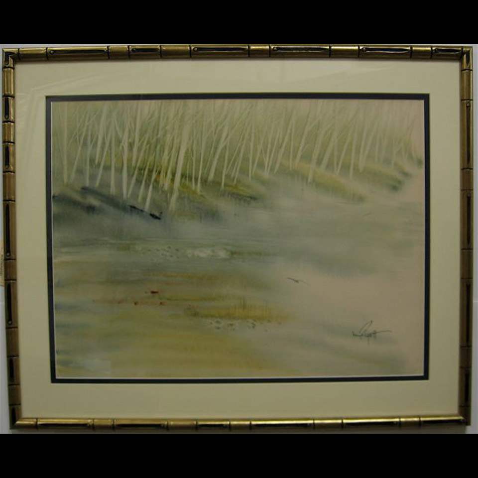 Appraisal: MARJORIE PIGOTT - CANADIAN MISTY MORNING WATERCOLOUR SIGNED LOWER RIGHT