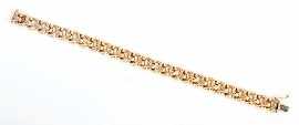 Appraisal: An ct gold fancy link bracelet length approximately cm gms