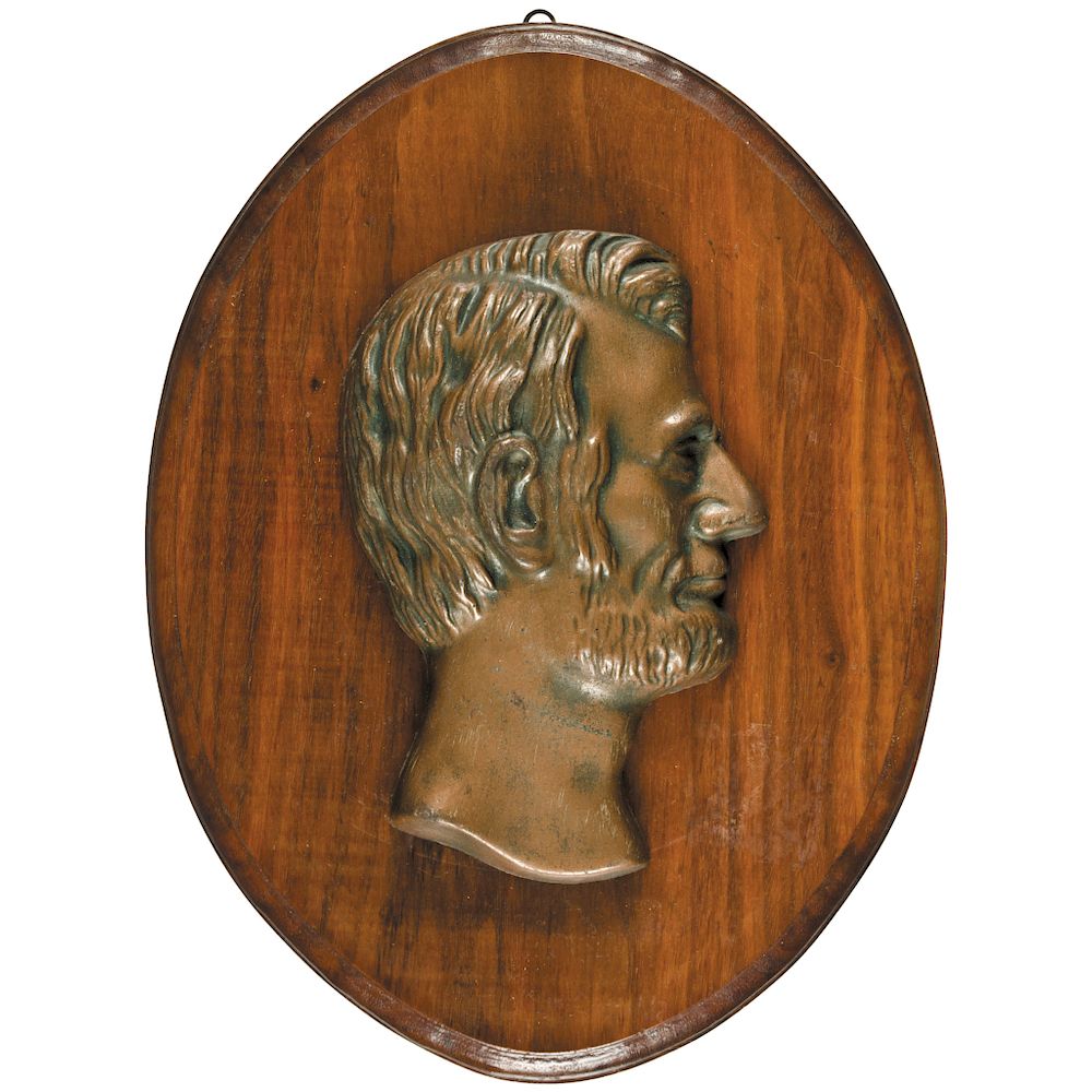 Appraisal: ABRAHAM LINCOLN Assassination Mourning Display Plaque Circa Abraham Lincoln Related