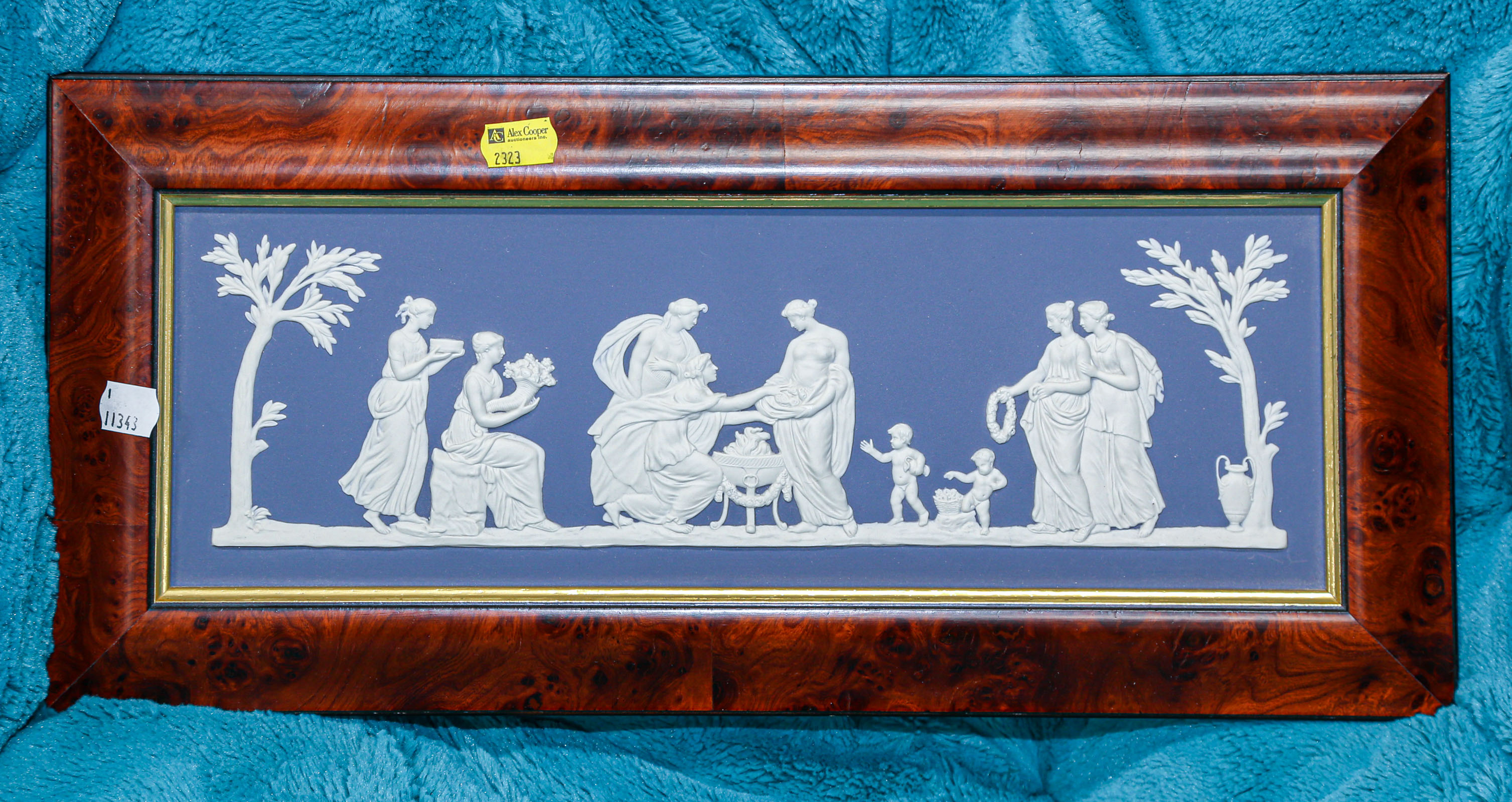 Appraisal: FRAMED WEDGWOOD LIMITED EDITION PLAQUE Offering to Flora sight size