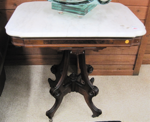 Appraisal: A VICTORIAN LAMP TABLE Eastlake influence American c having a