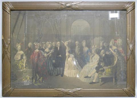 Appraisal: AFTER BARON JOLLY BENJAMIN FRANKLIN AT THE COURT OF FRANCE