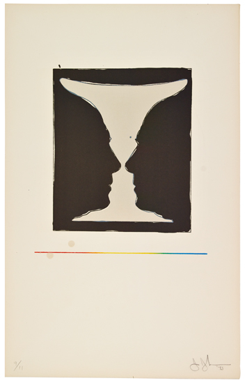 Appraisal: JASPER JOHNS Cup Two Picasso Color lithograph on cream wove