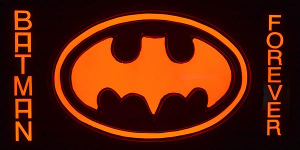 Appraisal: BATMAN FOREVER POINT OF SALE LIGHTBOX with black background and