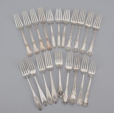 Appraisal: A Mixed Lot of Silver Forks Including Gorham Consisting of