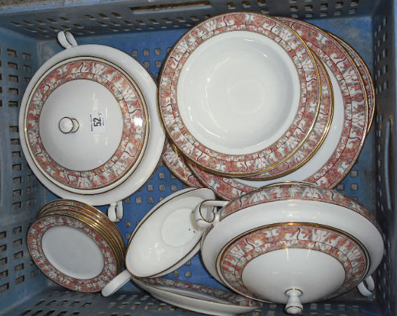 Appraisal: Royal Grafton Corinth dinner Service Comprising Lidded Tureens Dinner Plates