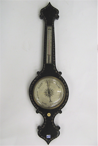 Appraisal: A VICTORIAN WALL BAROMETER English mid th century having a