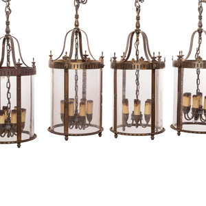 Appraisal: A Set of Four Brass Lanterns from St Joseph Academy