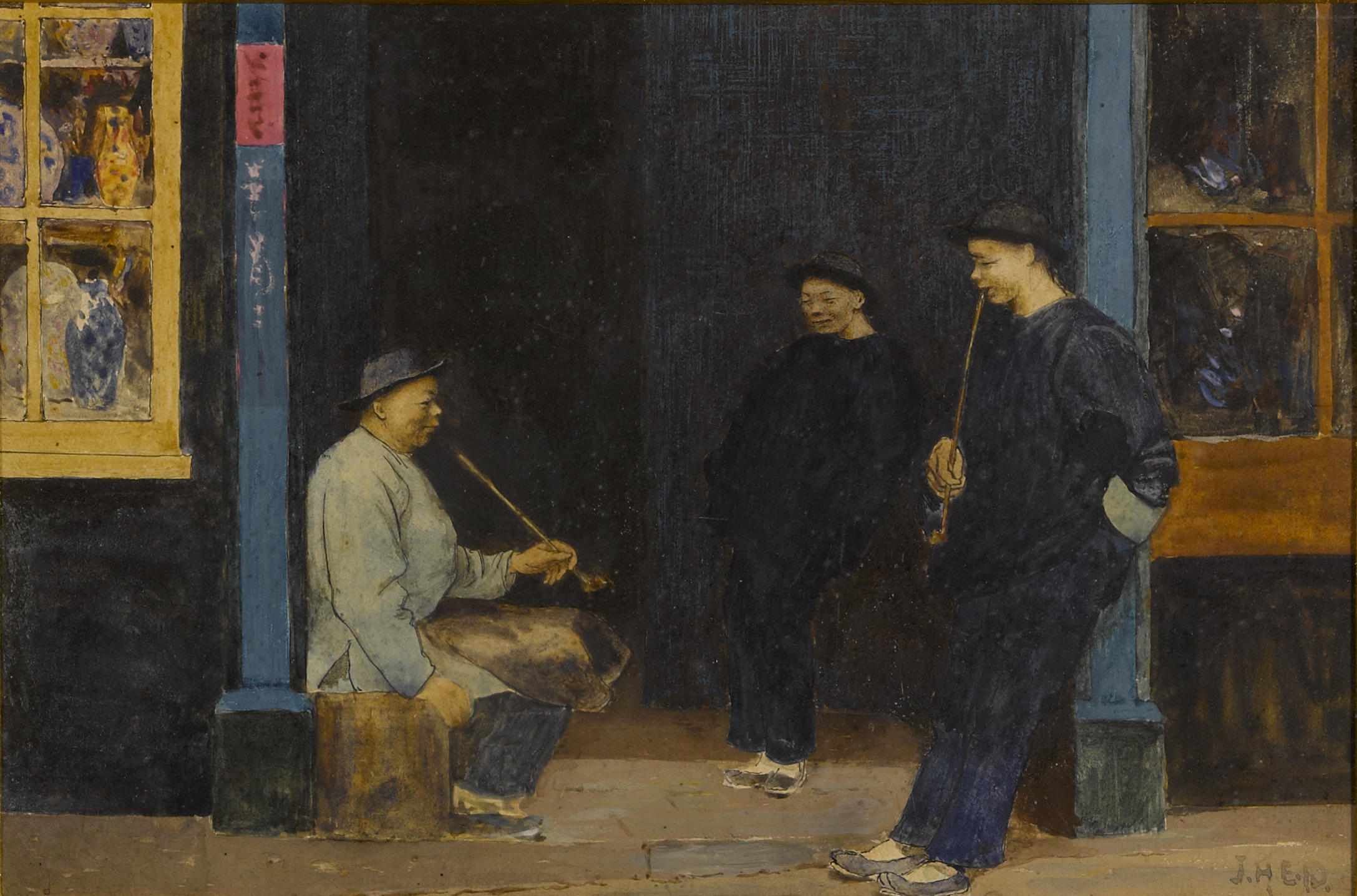 Appraisal: John Herbert Evelyn Partington British American - Scenes from Chinatown