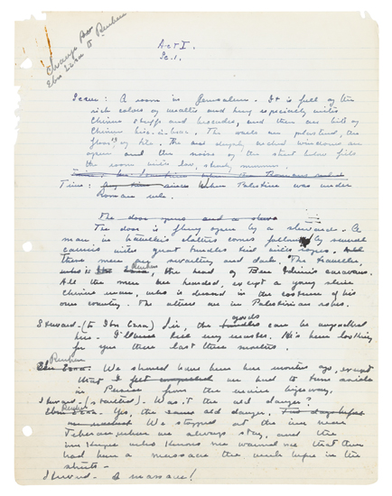 Appraisal: BUCK PEARL S Group of Typed or Autograph Manuscripts relating