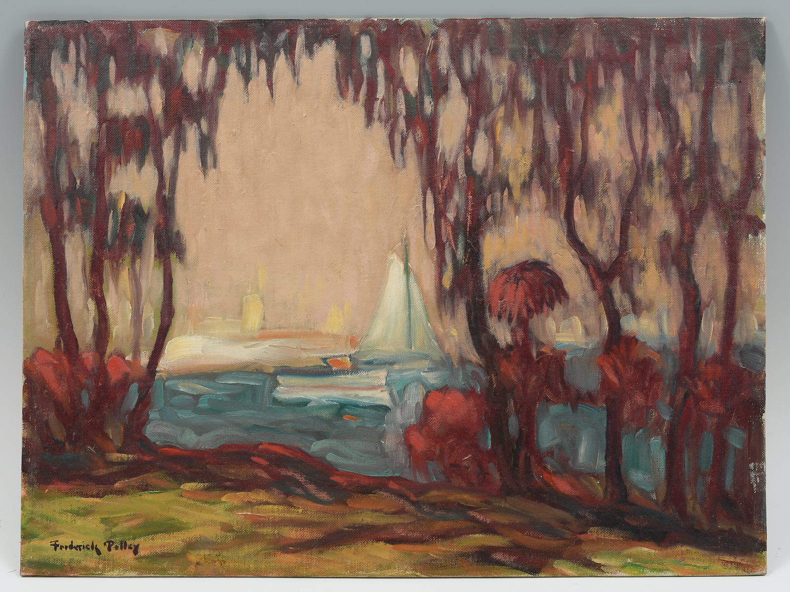 Appraisal: POLLEY Frederick American - ''Fabulous Florida'' Oil Canvasboard '' x