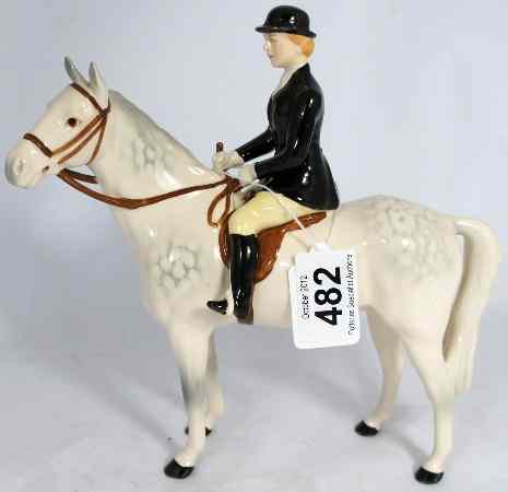 Appraisal: Beswick Huntslady on grey Horse