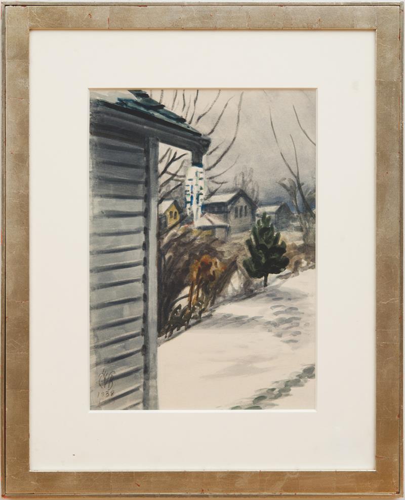 Appraisal: CHARLES BURCHFIELD - LATE WINTER AFTERNOON Watercolor on paper signed