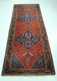 Appraisal: SEMI ANTIQUE HAND MADE RUG Semi antique hand made runner