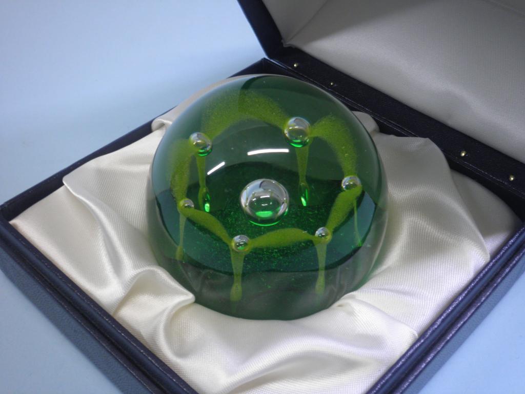 Appraisal: A Caithness paperweight The May Dance designed by Colin Terris